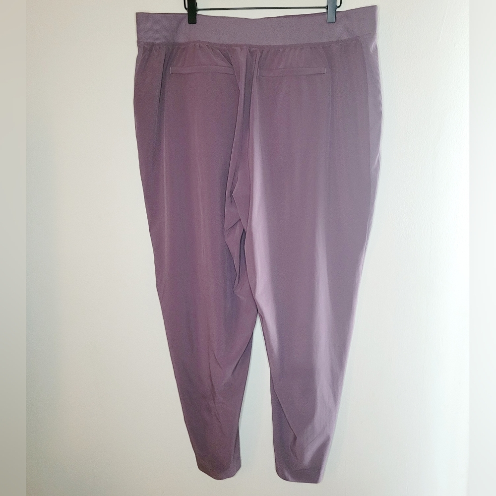 Athleta Pants Brooklyn Commuter Ankle Purple Women's Pull On Pockets NO TAG - Picture 2 of 9